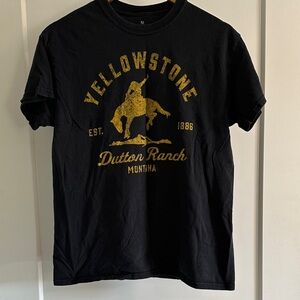 Yellowstone Dutton Ranch Black Tee